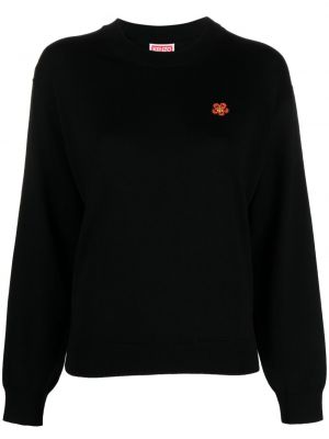 Вълнен пуловер Kenzo черно
