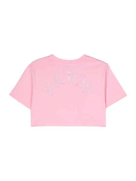 Jersey de algodón de tela jersey Patou rosa
