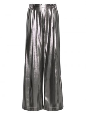 Laza szabású nadrág Carine Gilson ezüstszínű
