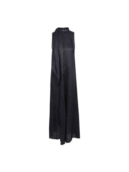 Sukienka długa żakardowa Forte Forte czarna