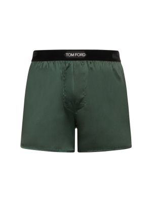 Pantalones cortos de seda Tom Ford verde