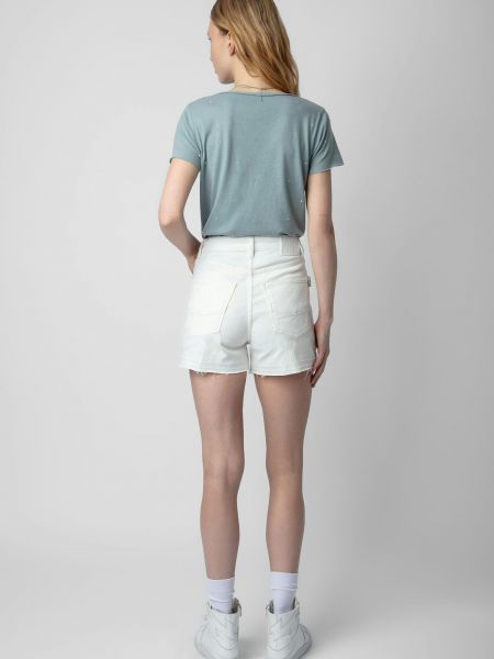 Білі джинсові шорти Zadig&voltaire