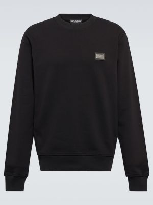 Jersey sweatshirt aus baumwoll Dolce&gabbana schwarz