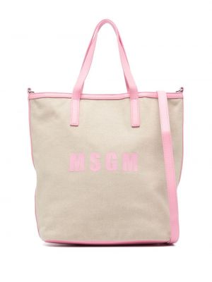 Шопинг чанта с принт Msgm