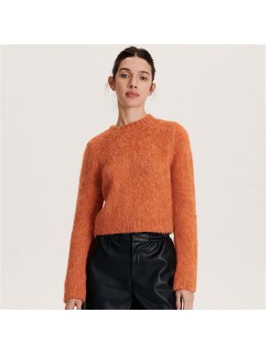Dzianinowy sweter Reserved pomarańczowy
