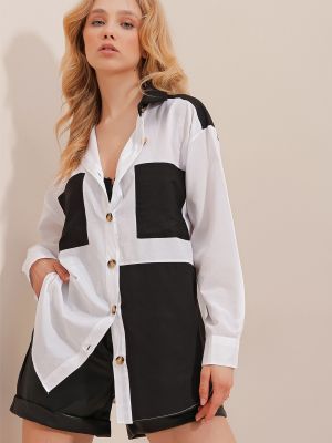 Cămașă Trend Alaçatı Stili - Negru