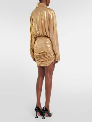 Mini vestido Norma Kamali dorado