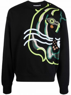 Trykt sweatshirt Kenzo svart