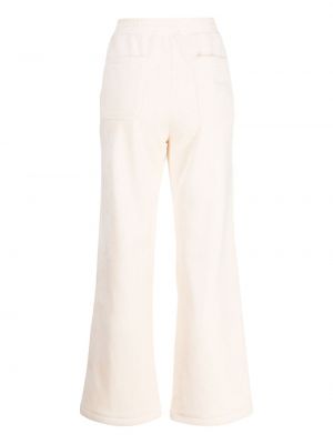 Sportovní kalhoty s výšivkou :chocoolate bílé