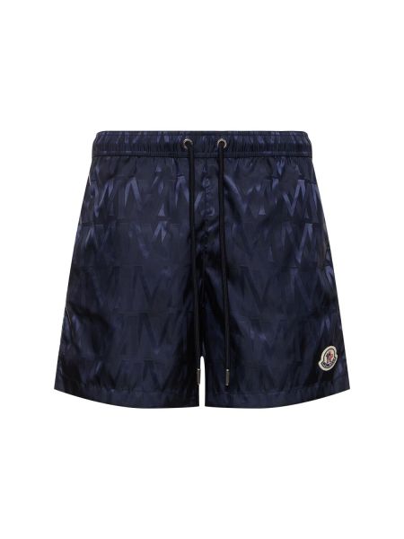 Shorts en nylon Moncler bleu