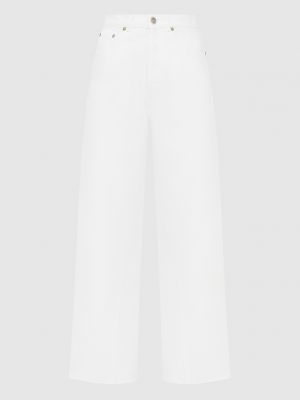 Білі джинси кльош з високою талією Erika Cavallini
