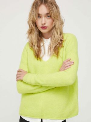 Sweter wełniany American Vintage zielony