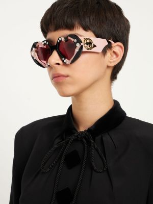 Sluneční brýle se srdcovým vzorem Gucci