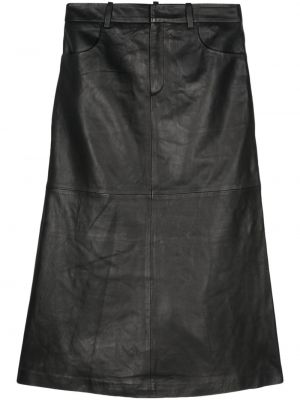 Δερμάτινη φούστα Gestuz μαύρο