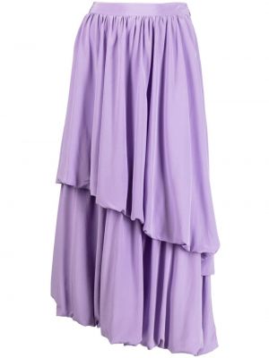 Hedvábné sukně Ulla Johnson fialové