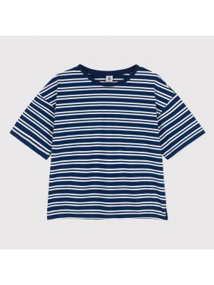 Camiseta de algodón Petit Bateau azul
