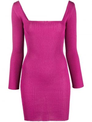 Mini-abito con scollo quadrato A. Roege Hove rosa
