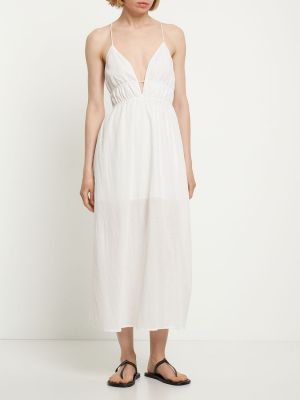 Sukienka długa bawełniana Designers Remix biała