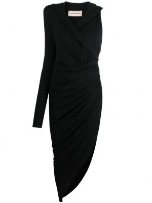 Asymetrické večerní šaty Alexandre Vauthier černé