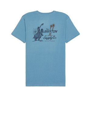 Chemise avec manches courtes Brixton bleu