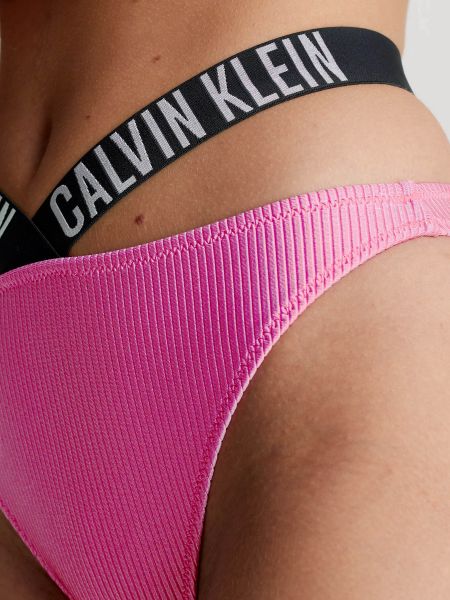 Нейлоновые плавки Calvin Klein Underwear розовые