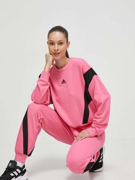 Růžová tepláková souprava Adidas