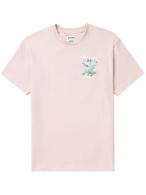 T-shirt en coton à imprimé Musium Div. rose