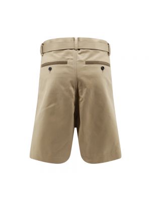 Pantalones cortos con cremallera de algodón Sacai beige