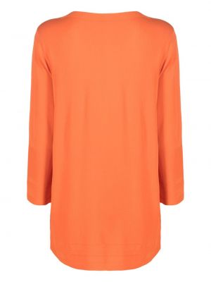 Pullover mit v-ausschnitt D.exterior orange