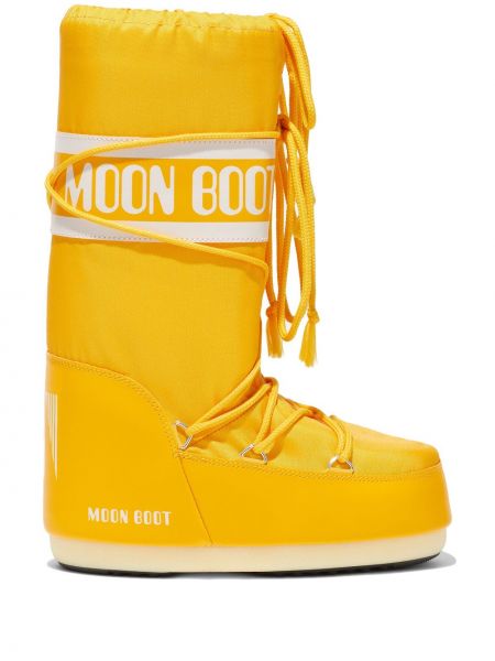 Stivali da neve di nylon Moon Boot giallo