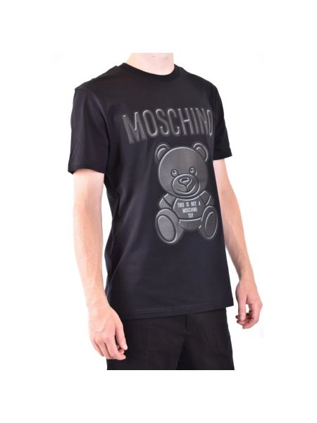 Camiseta con estampado Moschino negro