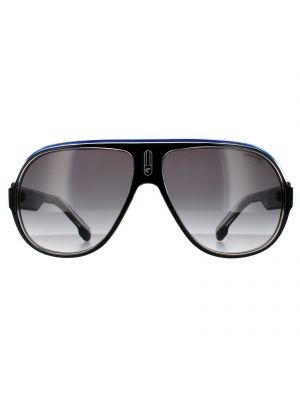 Солнцезащитные очки-авиаторы с черными кристаллами, белыми, синими, темно-серыми с градиентом Carrera черный