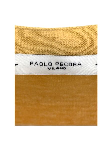 Polo de algodón Paolo Pecora amarillo