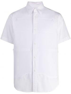 Мрежеста риза Fumito Ganryu бяло