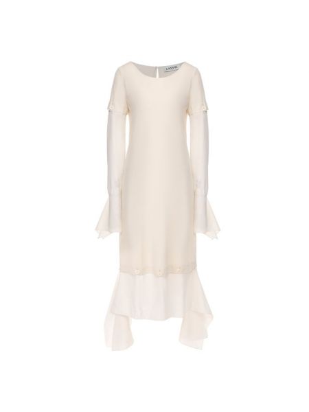 Шелковое платье Lanvin, белое