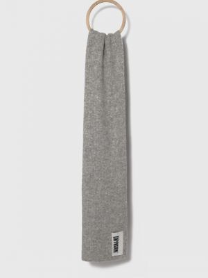 Однотонный шерстяной шарф Drykorn серый