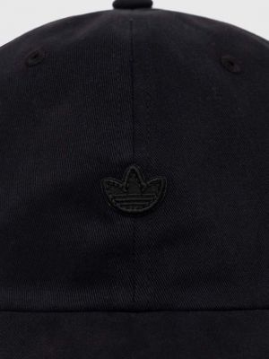 Хлопковая кепка Adidas Originals черная