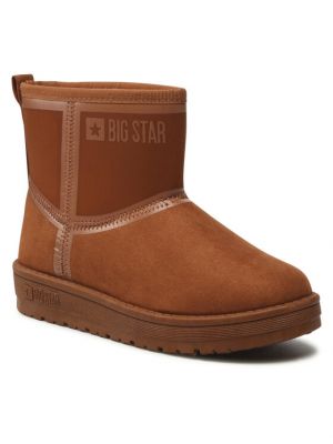 Bottines à motif étoile Big Star Shoes marron