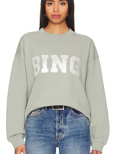 Sweatshirt mit rundhalsausschnitt Anine Bing grün