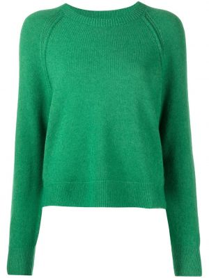 Viskózové dlouhý svetr s dlouhými rukávy Apparis - zelená