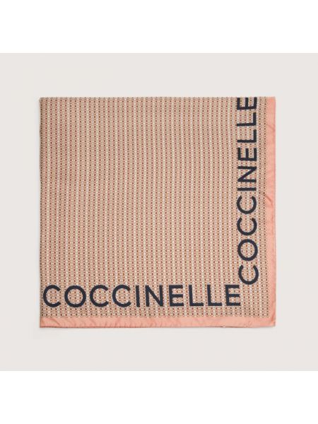 Шелковый платок Coccinelle коричневый