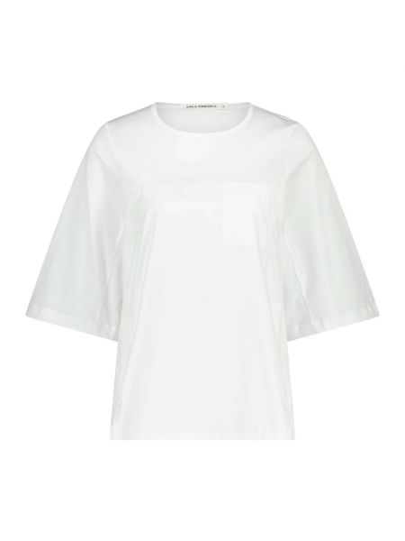 T-shirt mit taschen Lis Lareida weiß