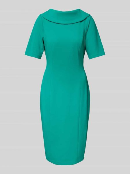 Sukienka midi w jednolitym kolorze Adrianna Papell zielona