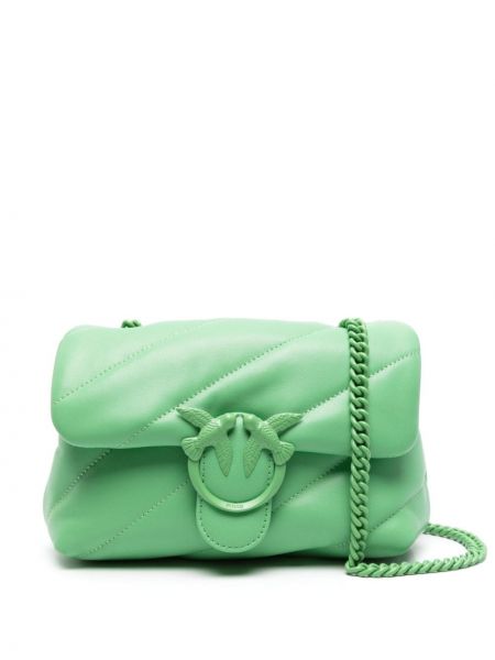 Ватирани чанта през рамо Pinko зелено