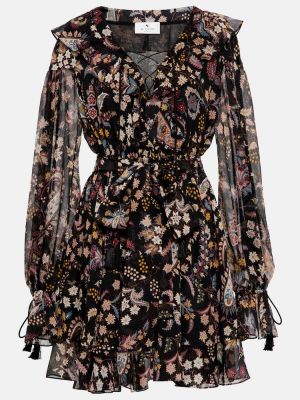 Paisley-muster siidist kleit Etro