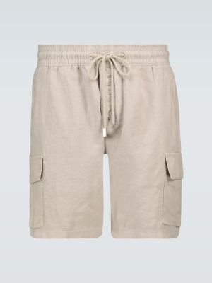 Pantaloncini cargo di lino Vilebrequin beige