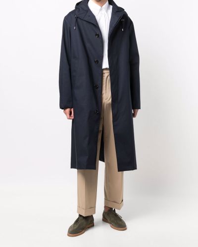 Kabát s kapucí Mackintosh modrý
