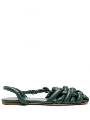 Kožené sandály Hereu zelené