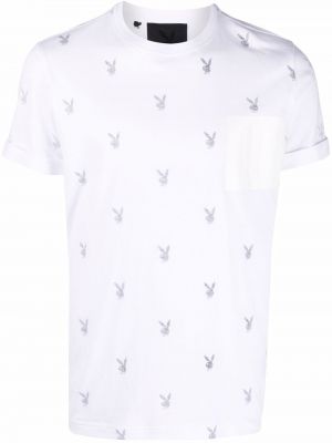 T-shirt con stampa John Richmond bianco