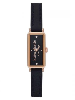 Часы с кожаным ремешком Kate Spade розовые